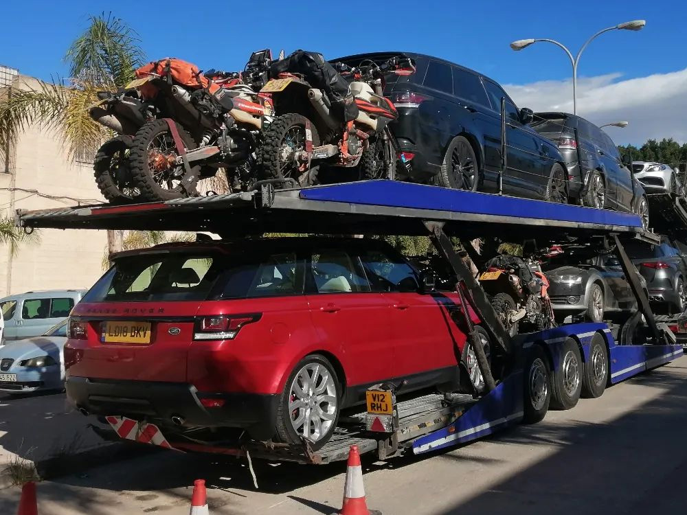 Range rover transport uk to europe